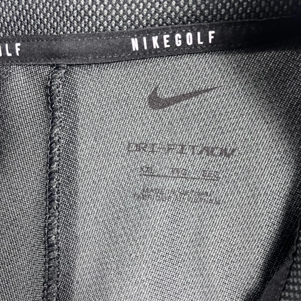 Nike Golf Dri-FIT ADV Mens 2XL Half Zip‎ Pullover Grey Stripe DH0982-010